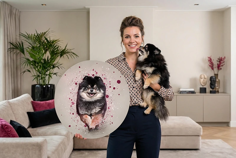 Ervaring van Lotte S; ze liet een handgetekend portret maken door Femke Puijman van Pets & Pictures