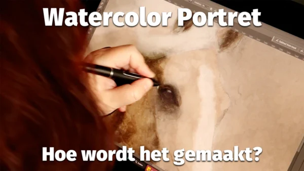 video: hoe wordt het gemaakt? Een watercolor portret door Pets & Pictures
