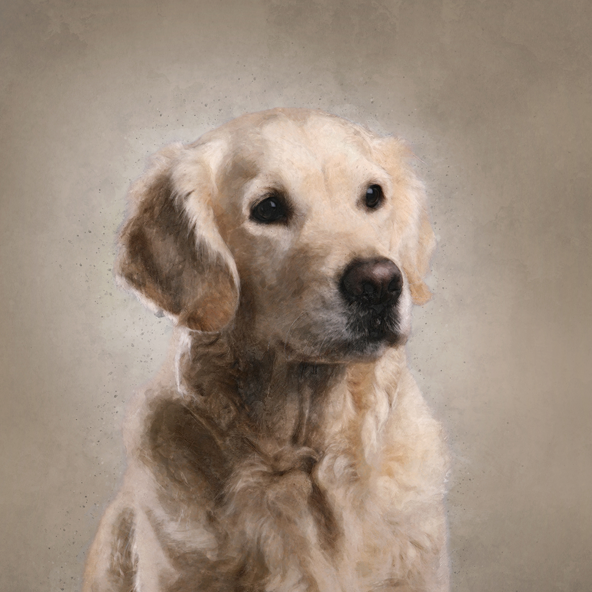 Watercolor - Aquarel dierenportret - Handgetekend schilderij door Pets & Pictures